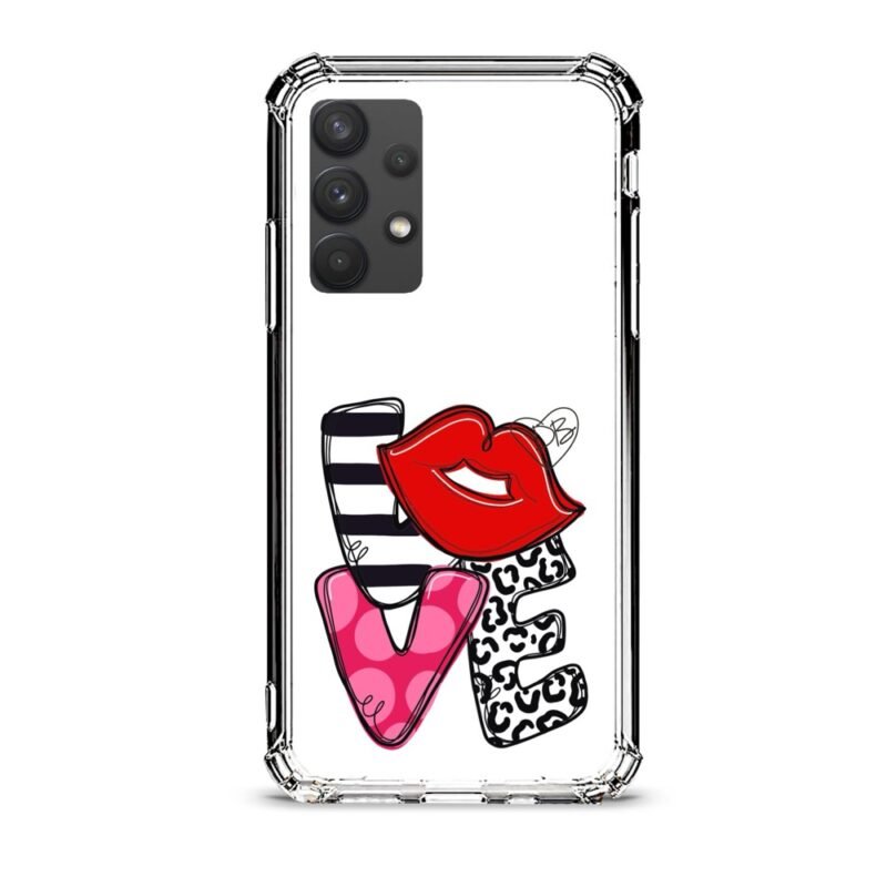 Love θήκη διάφανη & σχέδιο  d1097 γιά Galaxy A32 4G