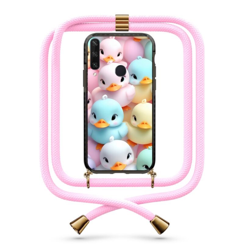 Ducks θήκη με κορδόνι & σχέδιο 9822 για Huawei Y6P 2020