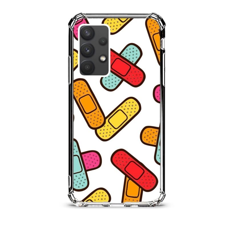 Patch pattern θήκη διάφανη & σχέδιο  d1099 γιά Galaxy A32 4G