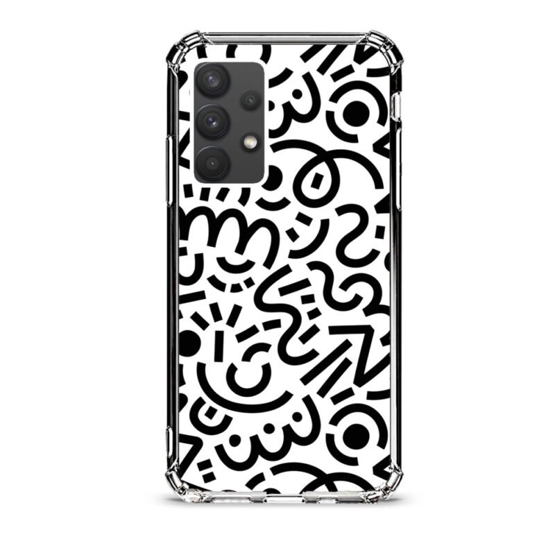Abstract pattern θήκη διάφανη & σχέδιο  d1101 γιά Galaxy A32 4G