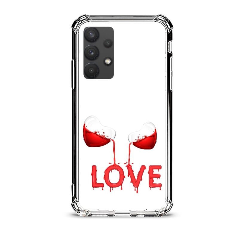Liquid love θήκη διάφανη & σχέδιο  d1110 γιά Galaxy A32 4G