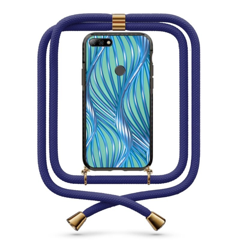 Illusion θήκη με κορδόνι & σχέδιο 9791 για Huawei Y7 2018