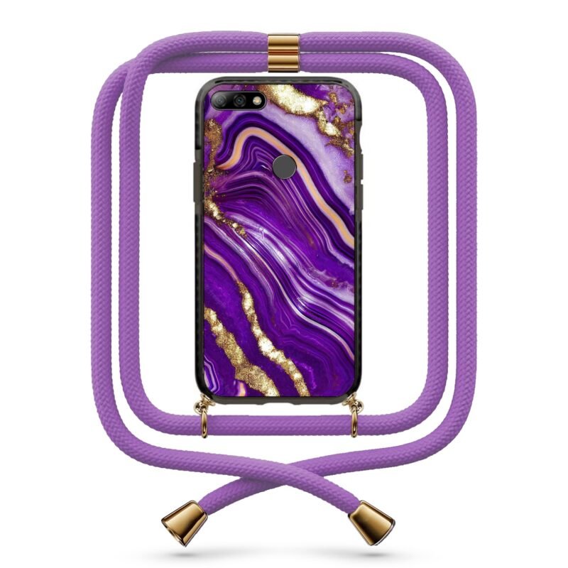 Marble θήκη με κορδόνι & σχέδιο 9795 για Huawei Y7 2018