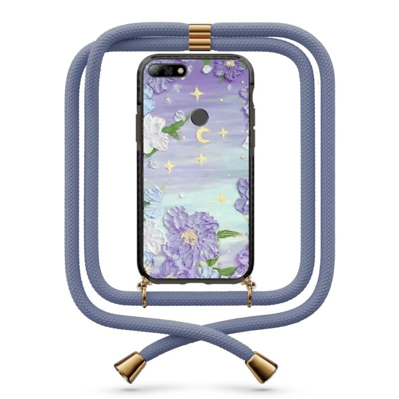Flower art θήκη με κορδόνι & σχέδιο 9802 για Huawei Y7 2018