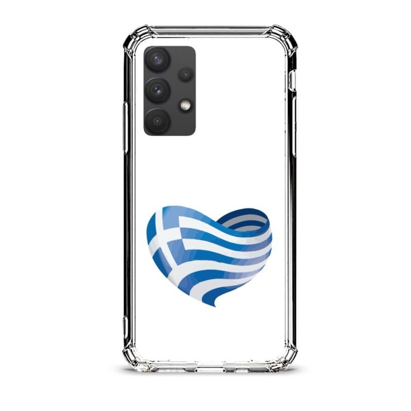 Love Greece θήκη διάφανη & σχέδιο  d1127 γιά Galaxy A32 4G