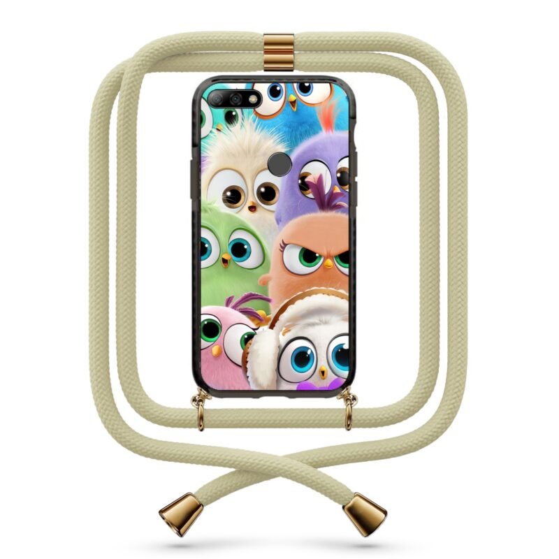 Birds θήκη με κορδόνι & σχέδιο 9814 για Huawei Y7 2018