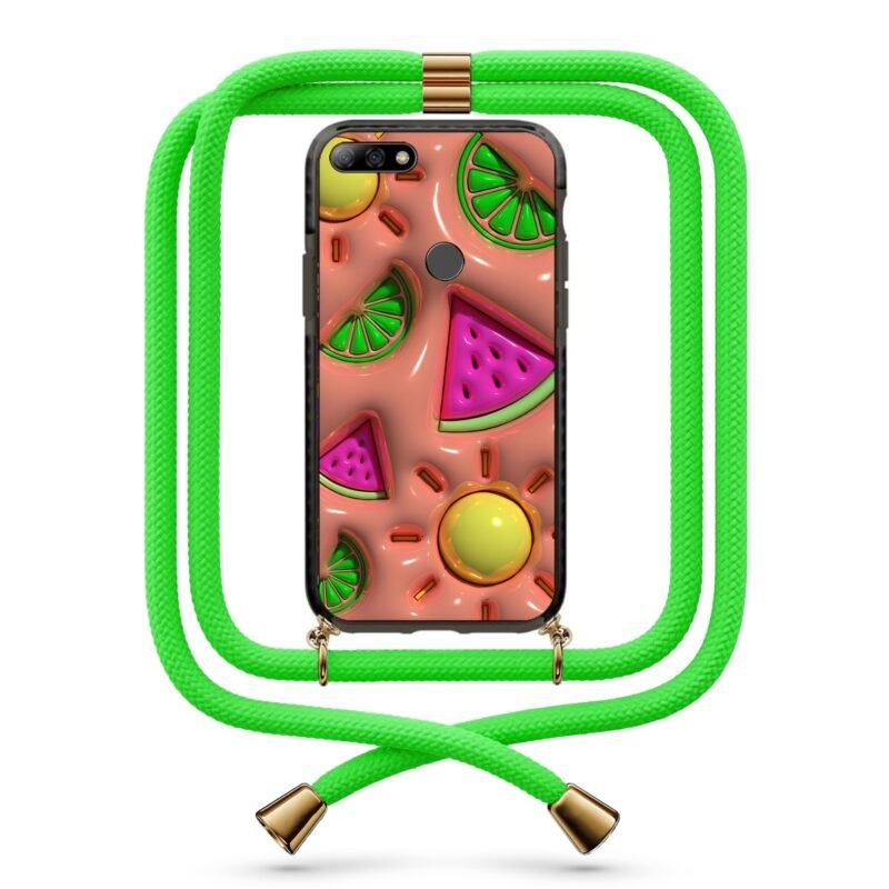 3d fruits θήκη με κορδόνι & σχέδιο 9824 για Huawei Y7 2018