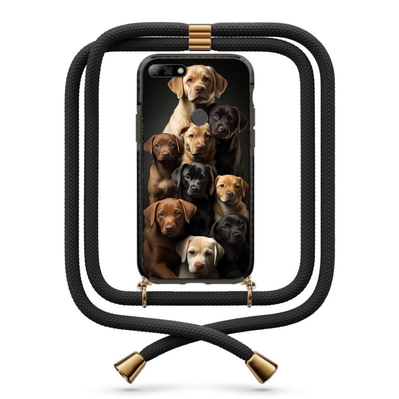 Dogs θήκη με κορδόνι & σχέδιο 9833 για Huawei Y7 2018