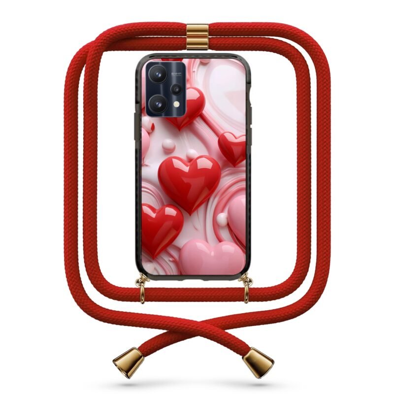 Hearts θήκη με κορδόνι & σχέδιο 9801 για Realme 9 Pro Plus