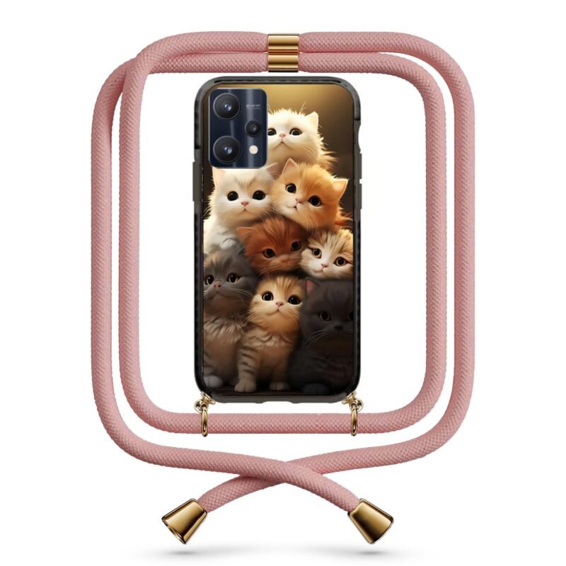Kittens θήκη με κορδόνι & σχέδιο 9829 για Realme 9 Pro Plus