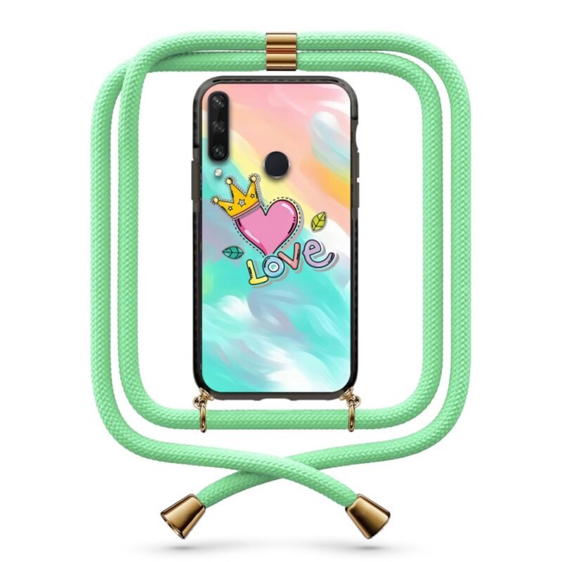 Love θήκη με κορδόνι & σχέδιο 9900 για Huawei Y6P 2020