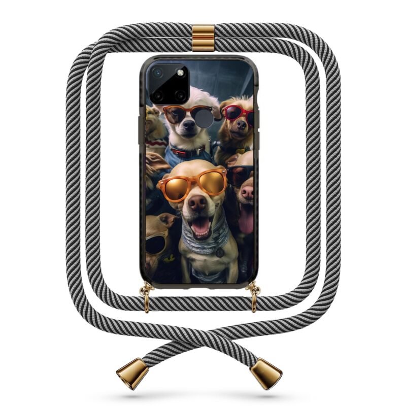 Dogs θήκη με κορδόνι & σχέδιο 9799 για Realme C21Y
