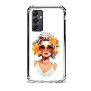 Flower girl θήκη διάφανη & σχέδιο  d1018 γιά Galaxy A35 5G