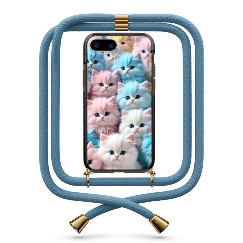 Kittens θήκη κινητού με κορδόνι 9810 γιά iPhone 7 Plus /8 Plus