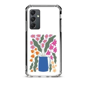 Flowers vase θήκη διάφανη & σχέδιο  d1089 γιά Galaxy A35 5G