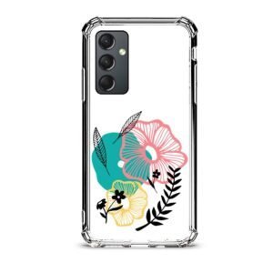 Flowers θήκη διάφανη & σχέδιο  d1098 γιά Galaxy A35 5G