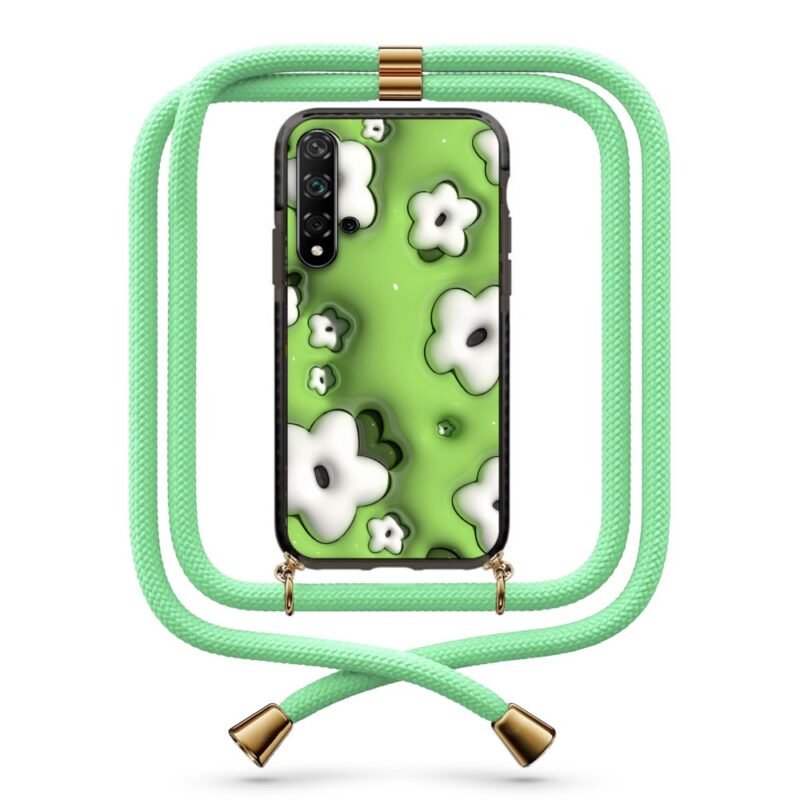 Flower pattern θήκη με κορδόνι & σχέδιο 9903 για Huawei Nova 5T