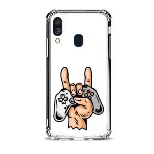 Video game life θήκη διάφανη & σχέδιο  d1052 γιά Galaxy A40