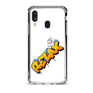 Relax θήκη διάφανη & σχέδιο  d1058 γιά Galaxy A40