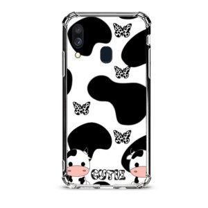 Cow print θήκη διάφανη & σχέδιο  d1077 γιά Galaxy A40