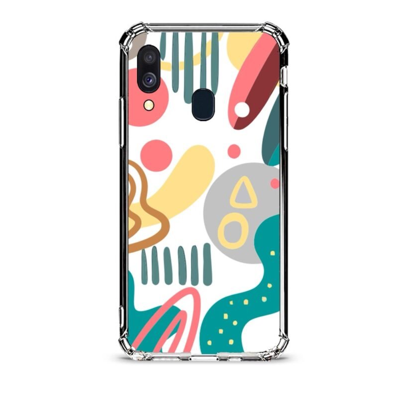 Shapes θήκη διάφανη & σχέδιο  d1083 γιά Galaxy A40