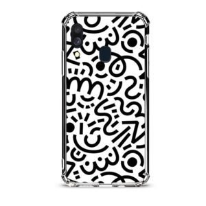 Abstract pattern θήκη διάφανη & σχέδιο  d1101 γιά Galaxy A40