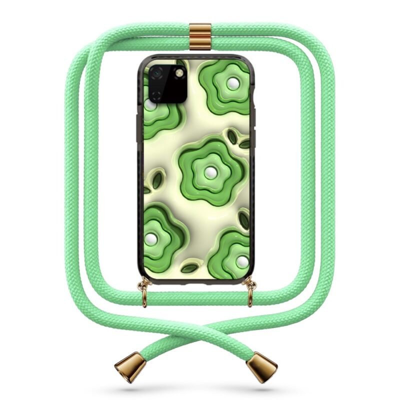 Flower pattern θήκη με κορδόνι & σχέδιο 9904 για Huawei Y5P 2020