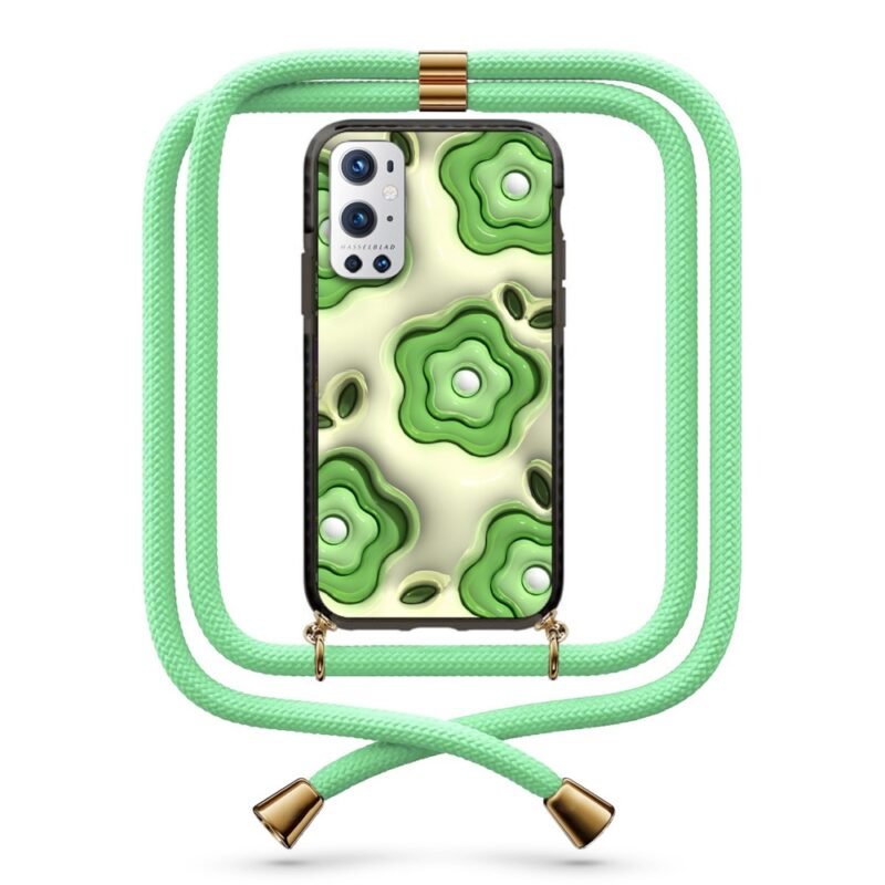 Flower pattern θήκη με κορδόνι & σχέδιο 9904 για Oneplus 9