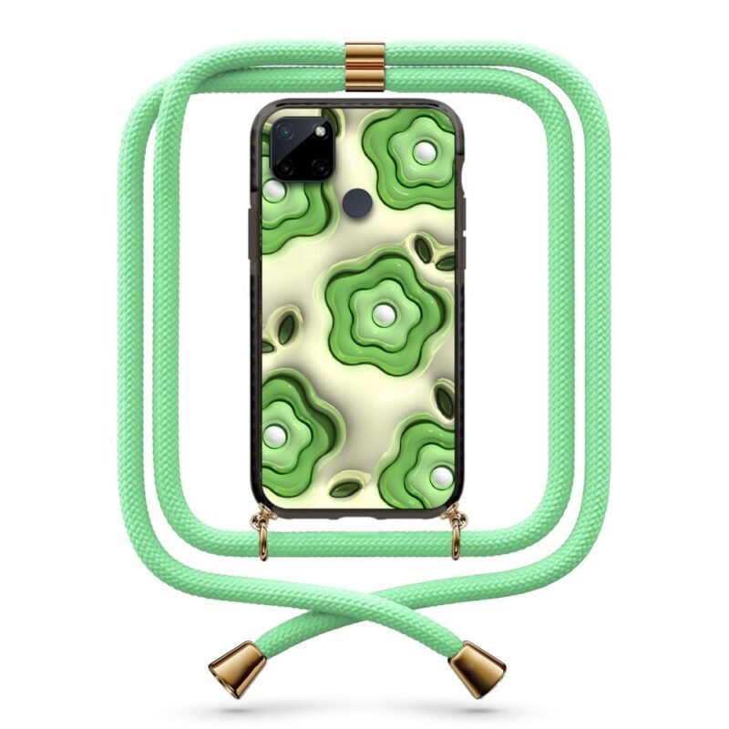 Flower pattern θήκη με κορδόνι & σχέδιο 9904 για Realme C21Y