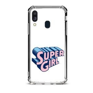 Super girl θήκη διάφανη & σχέδιο  d1115 γιά Galaxy A40