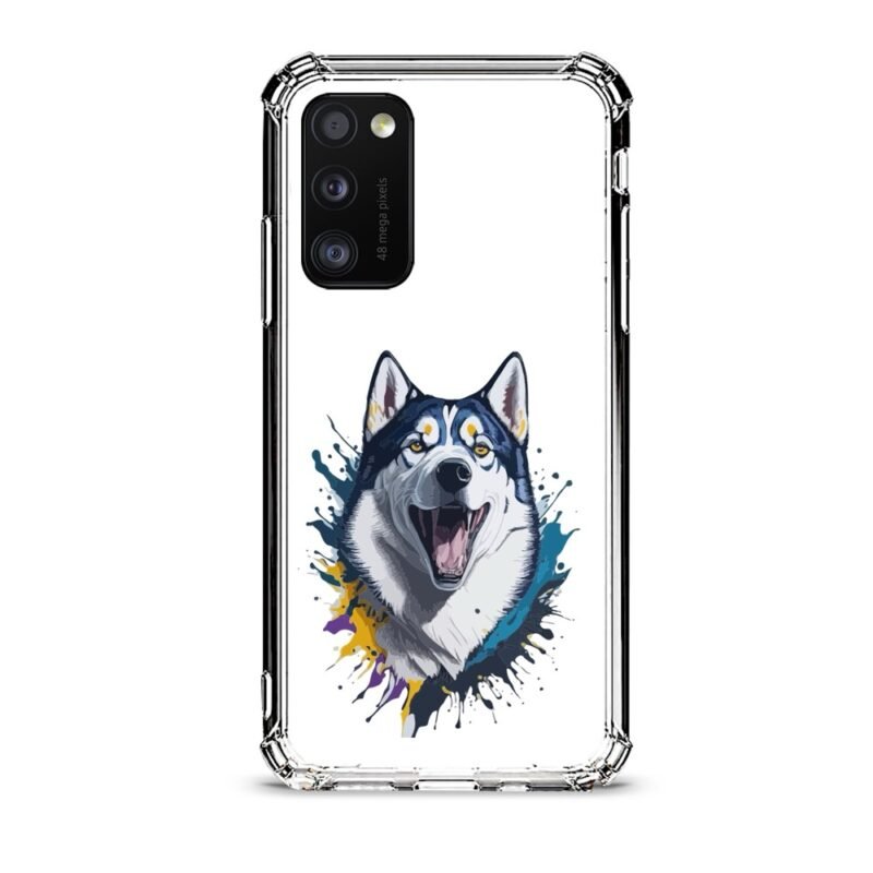 Wolf θήκη διάφανη & σχέδιο  d1021 γιά Galaxy A41