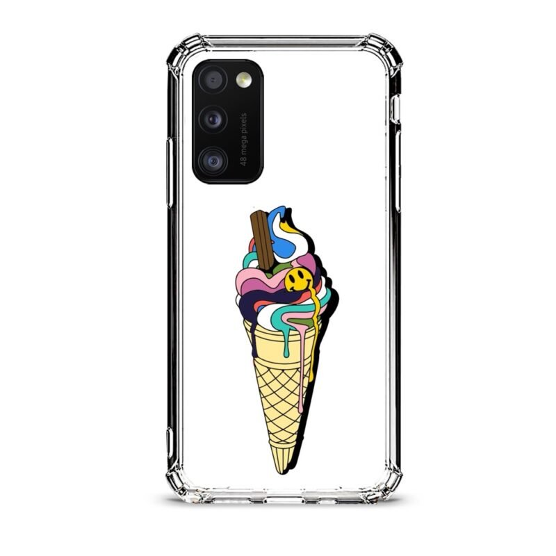 Ice cream θήκη διάφανη & σχέδιο  d1042 γιά Galaxy A41