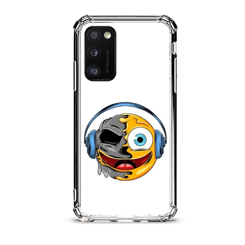 Smiley music θήκη διάφανη & σχέδιο  d1061 γιά Galaxy A41