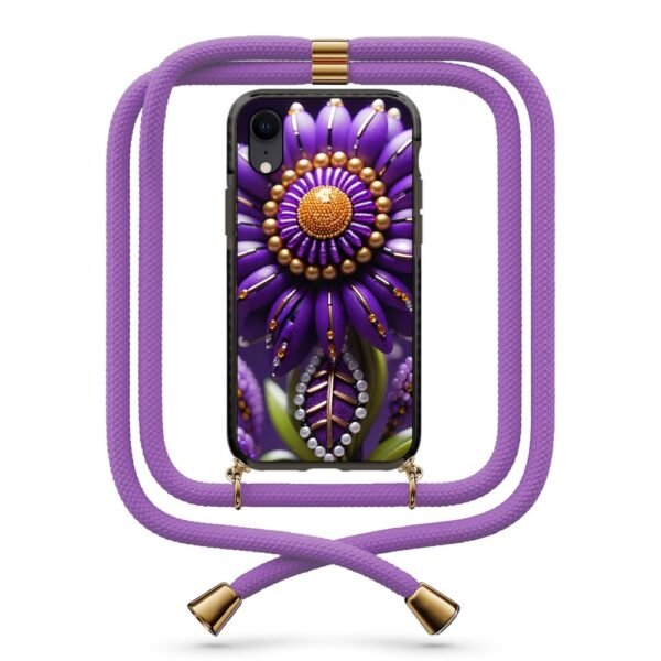 Flower θήκη κινητού με κορδόνι 9842 γιά iPhone Xr