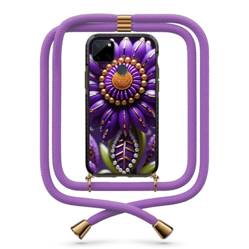 Flower θήκη με κορδόνι & σχέδιο 9842 για Realme C21Y