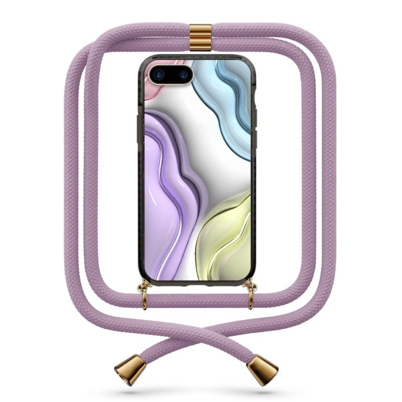3d colorful shapes θήκη κινητού με κορδόνι 9813 γιά iPhone 7 Plus /8 Plus