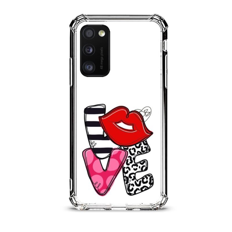 Love θήκη διάφανη & σχέδιο  d1097 γιά Galaxy A41