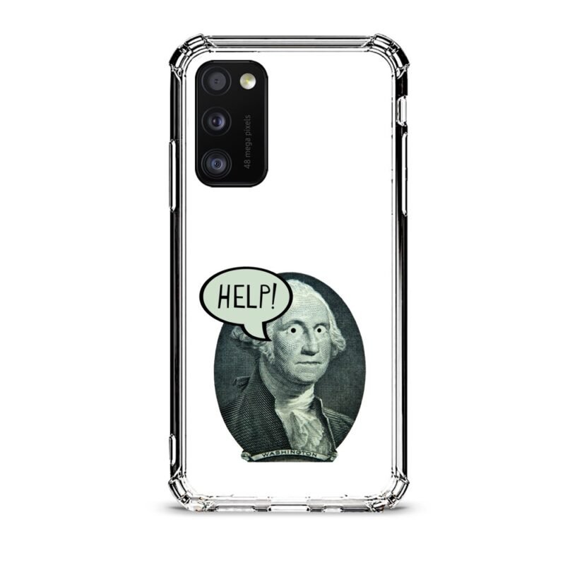 Washington help θήκη διάφανη & σχέδιο  d1112 γιά Galaxy A41