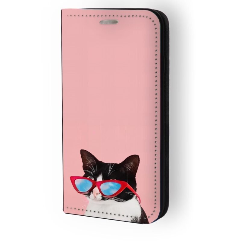 Θήκη book με σχέδιο cat with glasses 91886 για iPhone 11 Pro Max