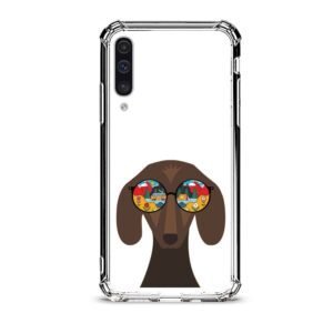 Glass dog θήκη διάφανη & σχέδιο  d1024 γιά Galaxy A50s