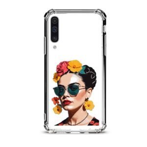 Flower woman θήκη διάφανη & σχέδιο  d1044 γιά Galaxy A50s