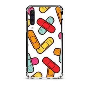 Patch pattern θήκη διάφανη & σχέδιο  d1099 γιά Galaxy A50s