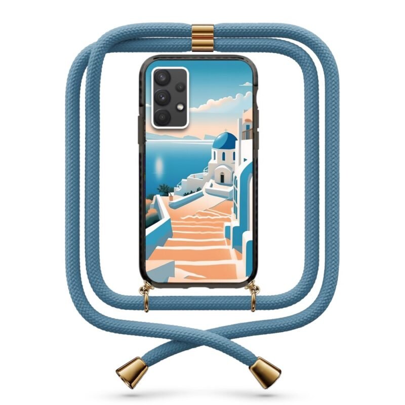 Greek island θήκη με κορδόνι & σχέδιο 9909 για Galaxy A32 4G