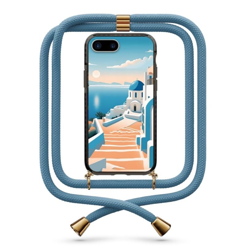Greek island θήκη κινητού με κορδόνι 9909 γιά iPhone 7 Plus /8 Plus