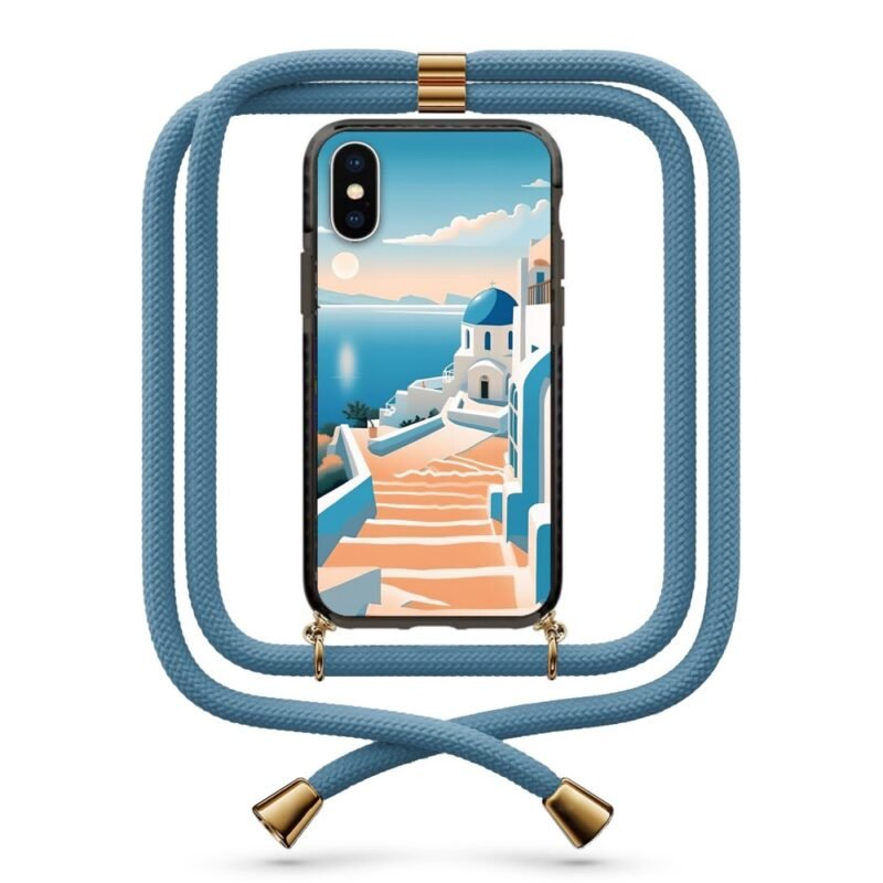 Greek island θήκη κινητού με κορδόνι 9909 γιά iPhone X/XS