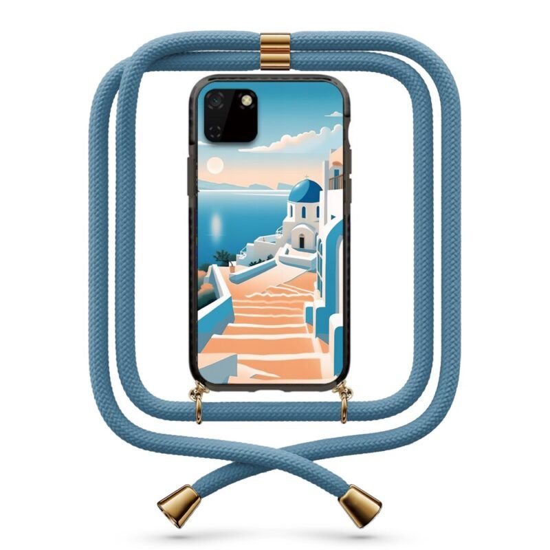 Greek island θήκη με κορδόνι & σχέδιο 9909 για Huawei Y5P 2020