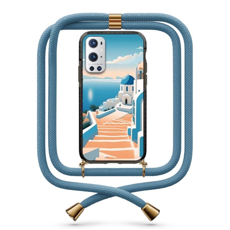 Greek island θήκη με κορδόνι & σχέδιο 9909 για Oneplus 9