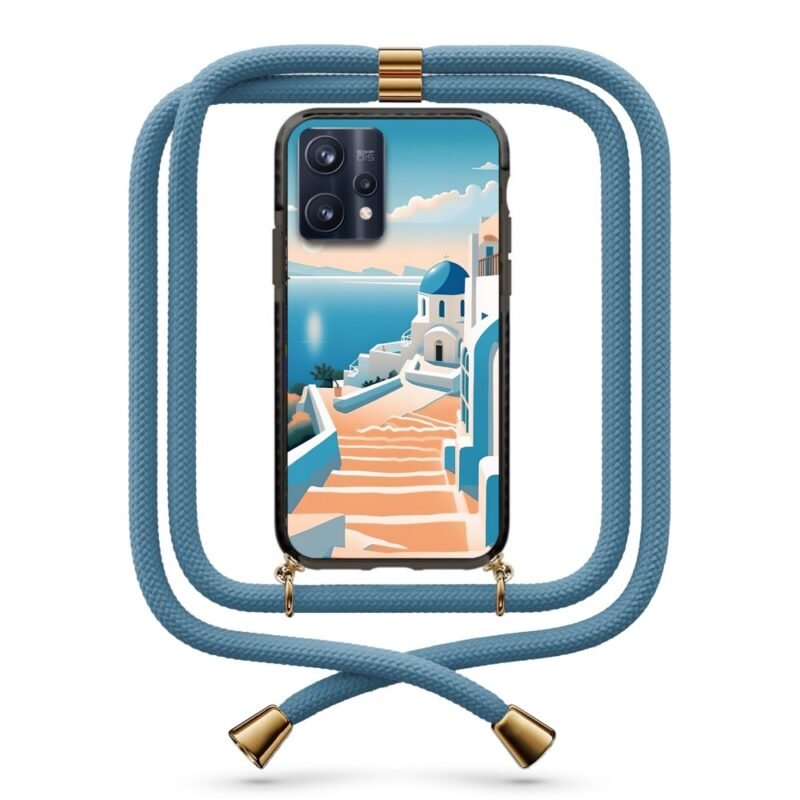 Greek island θήκη με κορδόνι & σχέδιο 9909 για Realme 9 Pro Plus