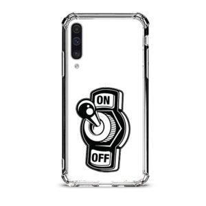 On off switch θήκη διάφανη & σχέδιο  d1124 γιά Galaxy A50s