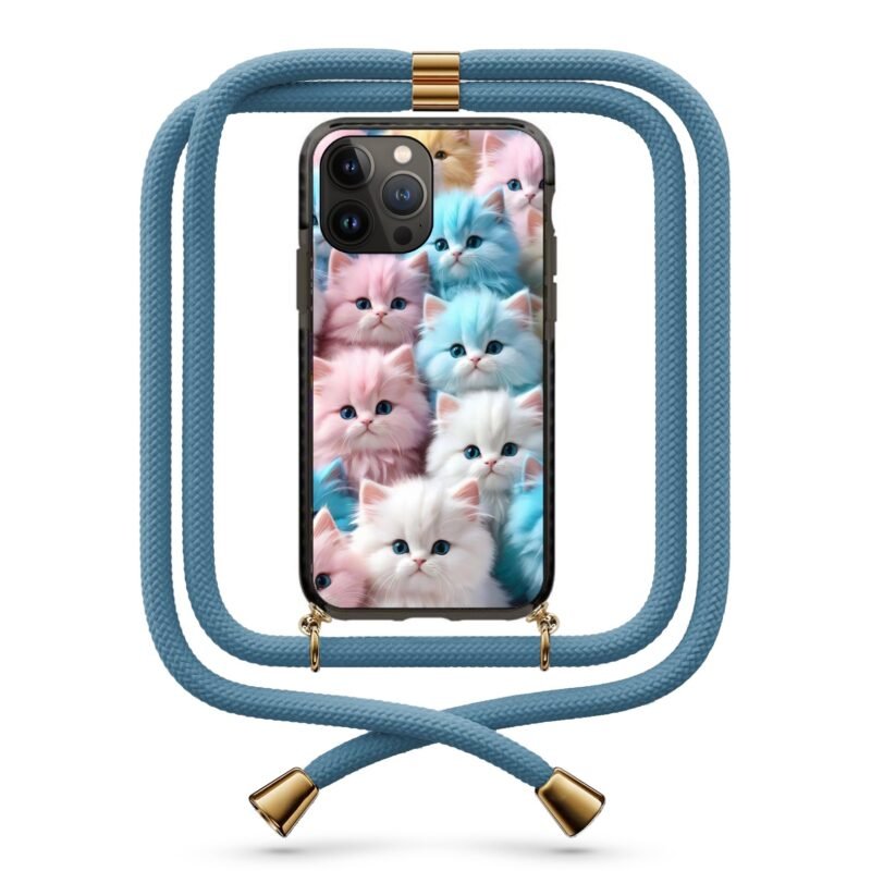 Kittens θήκη κινητού με κορδόνι 9810 γιά iPhone 15 Pro Max